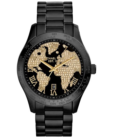 world map watch michael kors